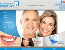 Tablet Screenshot of advanceddental-psj.com